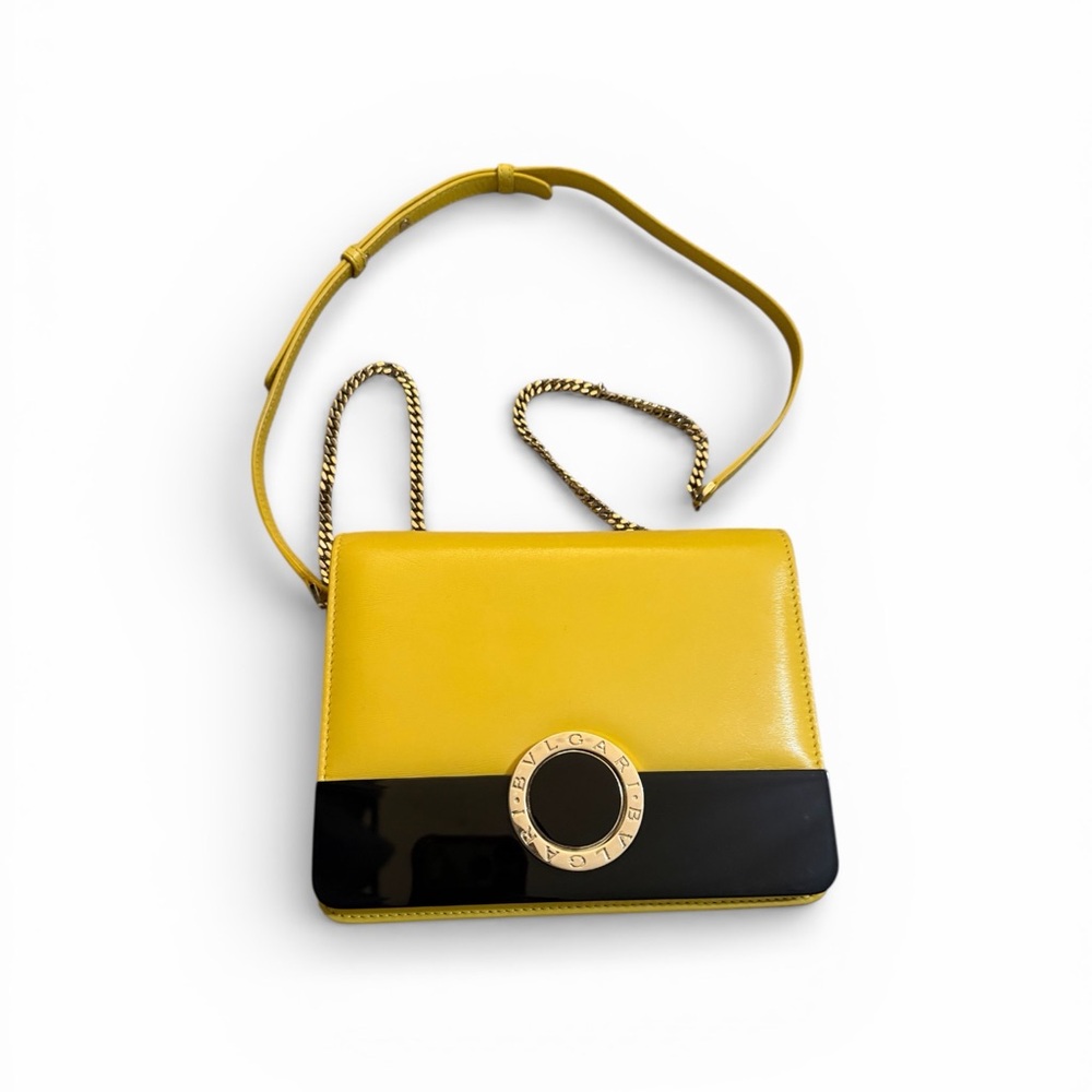 SOLD‼️ Bvlgari Yellow and Black Shoulder Bag - Picture 2 of 7